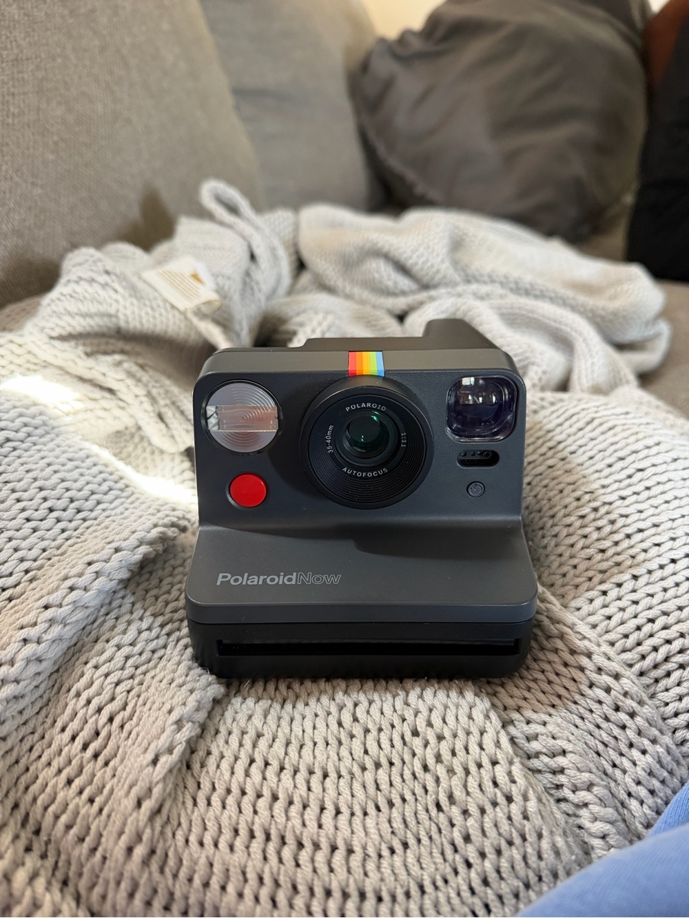 Polaroid Now Instant Camera in Charcoal Gray